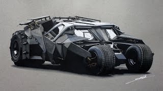 Batmobile "The Tumbler" Drawing