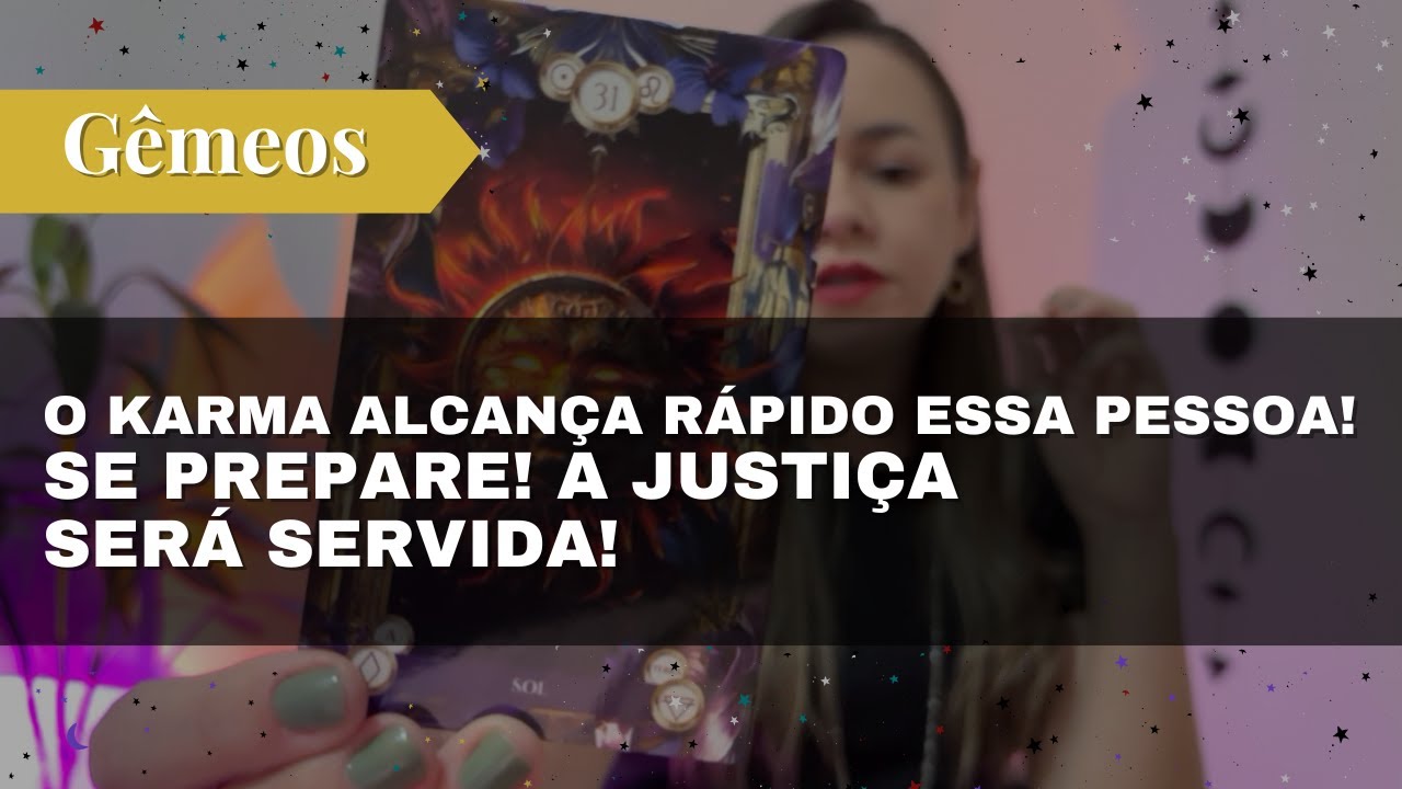 GÊMEOS✨O KARMA ALCANÇOU RÁPIDO ESSA PESSOA! TODO MUNDO VAI SABER PORQUE VC SE AFASTOU DELA!
