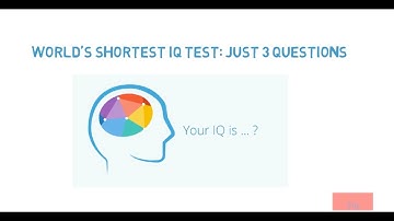 Shortest IQ test Test your Iq