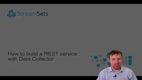 how to build a REST service with StreamSets Data Collector
