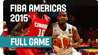 Dominican Republic v Canada  - Group Phase Round 2 - Full Game - 2015 Fiba Americas Championship