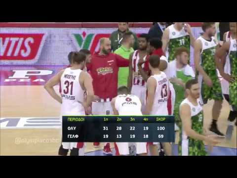 Highlights Olympiacos BC - GSL Faros 14-1-2018