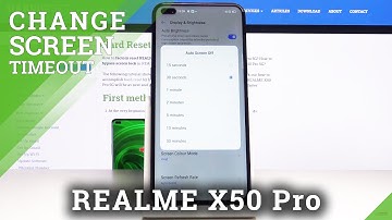 How to Set Up Screen Timeout in REALME X50 PRO 5G - Sleep Time