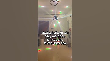 Đèn moving 3 đầu 28 mắt chiếu, công suất 200w #densankhau #denmoving #denlaser