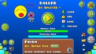 most delicious ball gameplay | Baller by split72 | Geometry Dash