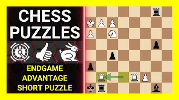 Chess Puzzles to Practice. Themes: Endgame, Advantage, Short puzzle. Learn Chess