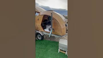 TOTALLY COOL TEARDROP TRAILER #teardroptrailers #teardropcamper #microdwelling #trailercamper