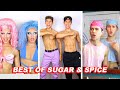 Sugar & Spice BEST TikTok Compilation (boy to girl drag transformation) | Coyle Twins