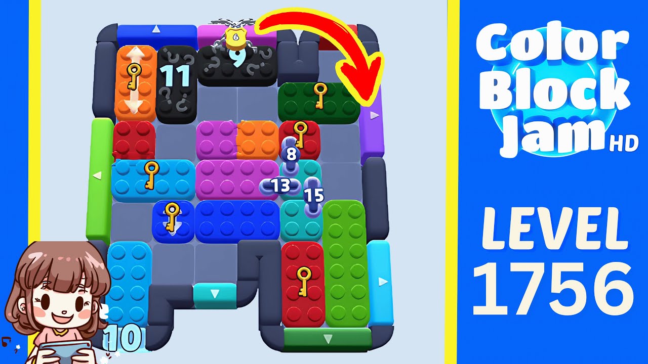 マスブロック（857） Color Block Jam Level 857 (1756) Solution Walkthrough - YouTube