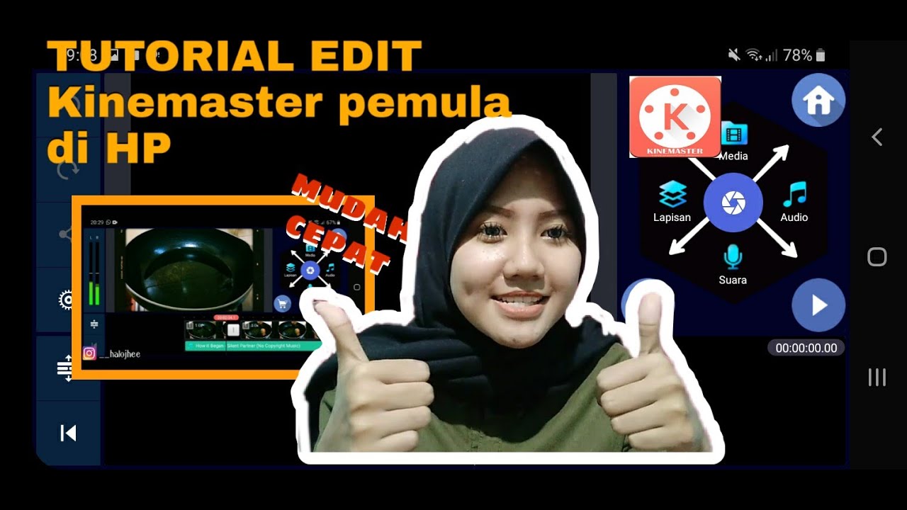 TUTORIAL EDIT VIDEO Kinemaster UNTUK YOUTUBER PEMULA DI HP - YouTube