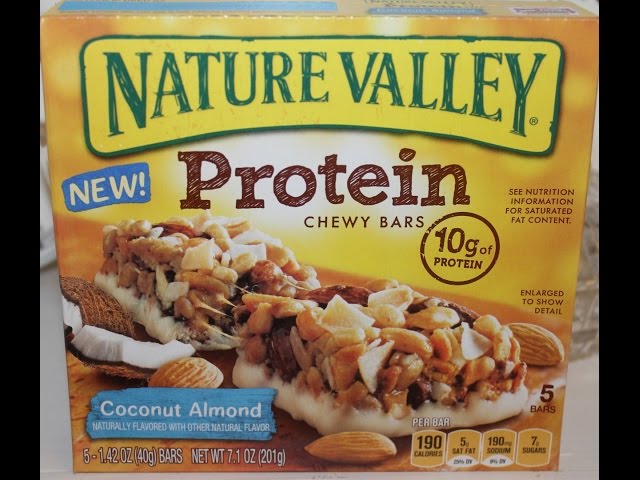 Nature Valley Chewy Granola Bar, Protein, Coconut Almond, 5 Bars, 7.1 OZ