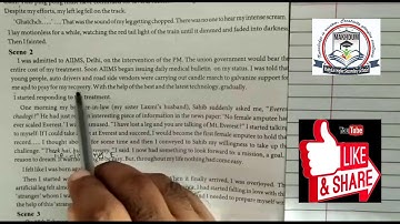 Std 11 English (s.l)  Unit 1 Read 1 The Journey Of My Life: From Earth To Everest. (part 4)