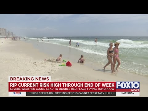 Rip current risk at beaches during Spring Break
