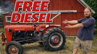 I Brought Home a FREE Diesel Tractor… Then Turned the Fuel Up and Straight‑Piped It