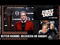 Bill Belichick or Nick Saban: Which coach has the better resume? First Take debates