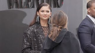 Zendaya and Naomi Campbell at the Valentino Womenswear Fashion Show