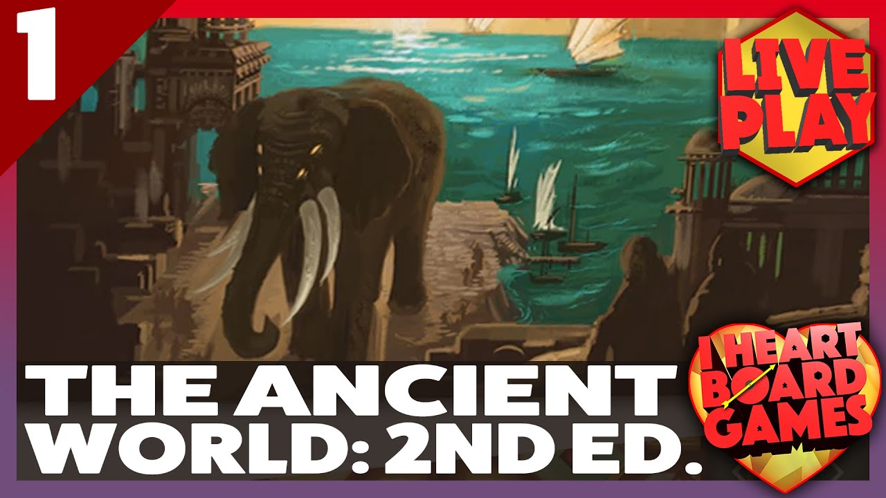 The Ancient World 2nd Edition, from Red Raven Games, by Ryan Laukat | Live | Session 1, 4 Players