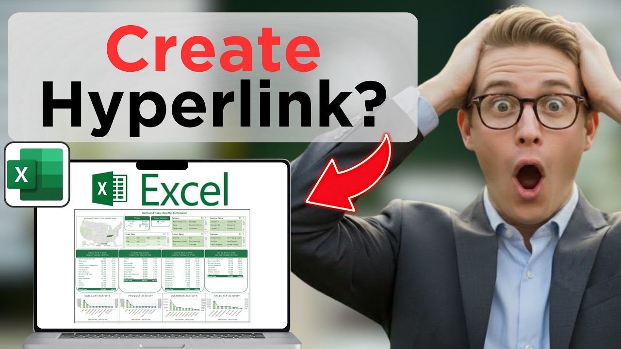 How to Create a Hyperlink in Excel (Updated 2026) - YouTube