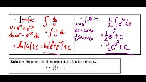 BC Lesson 24 Part 4: Integrating Exponential Functions