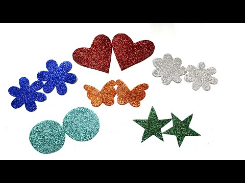 DIY Handmade Glitter Stickers  how to make stickers at home 