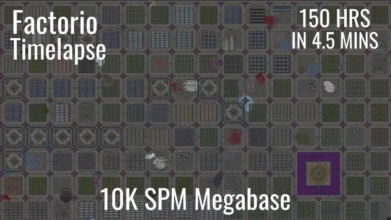 Factorio Timelapse 10K SPM Megabase Space X 30 Science Packs factorio-timelapse-10k-spm-megabase-space-x-30-science-packs