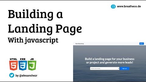 Build a Landing Page with CSS/HTML/Javascript and Deploying to ZEIT NOW - Coding Bootcamp Class LIVE