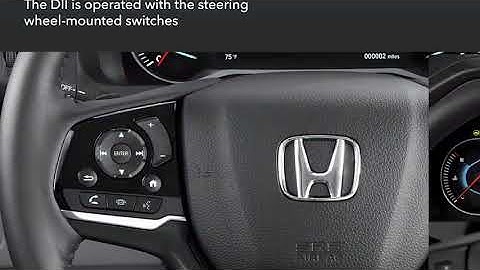 Honda Pilot: How to Use the Driver Information Interface (DII)