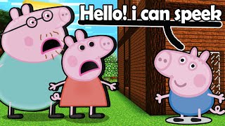 Peppa Pig Plays Minecraft, But George Talks 3.