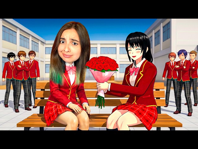 FINALMENTE EU TO NAMORANDO... NO SAKURA SCHOOL.