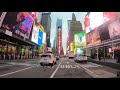 Driving NYC 4K Times Square - 7th Ave - Manhattan USA