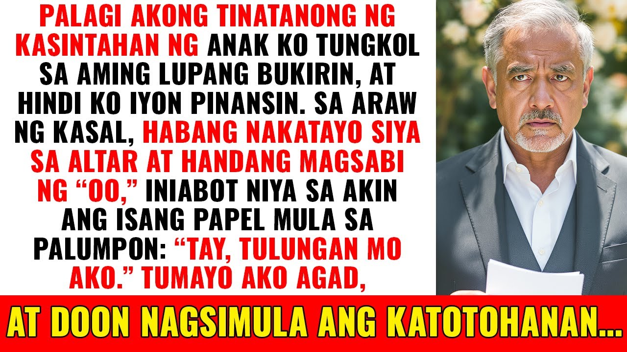 Sa Mismong Seremonya, May Dinukot na Sulat ang Aking Anak Mula sa Kanyang Bouquet at Iniabot sa...