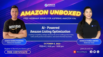FREE WEBINAR: Amazon Unboxed (3): AI-Powered Amazon Listing Optimization