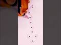 simple kolam designs tutorial #shorts #viral #art #drawing #kolam #design #muggulu #trending