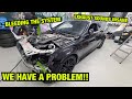 HAVING PROBLEMS FITTING THE FRONT END OF MY SALVAGE MERCEDES C63!!!  COPART UK (P4)