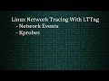 Linux network event tracing with lttng