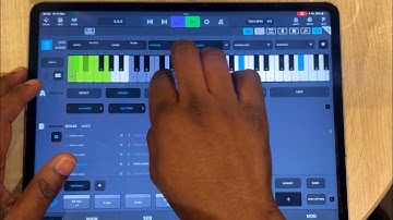 Scaler 2.7. makes it easy to play with touchscreen keyboard in Cubasis.