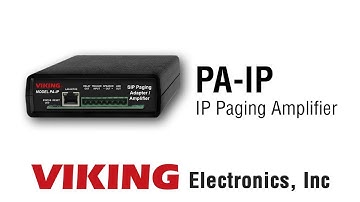 Viking PA-IP IP Paging Amplifier