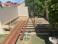 Merbau decking with bench seating