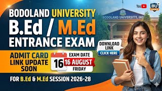 Download Lagu Bodoland University B.Ed/ M.Ed Entrance 2026 Updates | Exam Date for B.Ed M.Ed under BU Released Download Lagu Bodoland University B.Ed/ M.Ed Entrance 2026 Updates | Exam Date for B.Ed M.Ed under BU Released