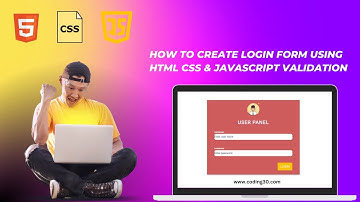login form validation using html css & javascript | #html #css #javascript
