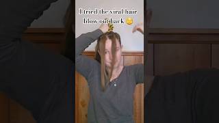 I tried the viral Hair blow out hack on my LONG hair hairstyle viral hairhacks blowout