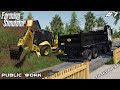 Cleaning land slide & new truck | Public Work on Geiselsberg | Farming Simulator 19 | Episode 7