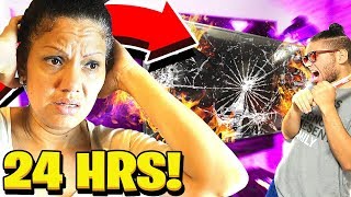 MY MOM SAID YES TO EVERYTHING I SAID FOR 24 HOURS... [GONE TO FAR] DESTROYED $1000 TV, BURNED GUCCI!