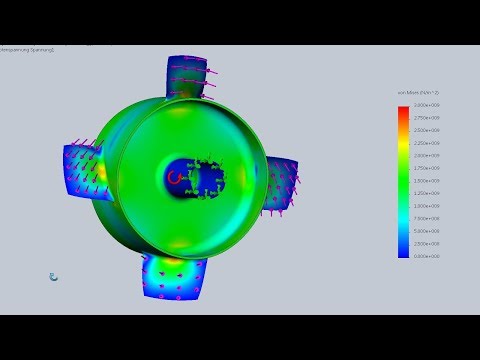 SolidWorks Large Supersonic Carbon Fiber Rotor Structural Analysis