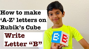 How to make letter B on Rubik’s Cube| Rubik’s Cube Patterns | 7x7 | Letters & Patterns | A-Z