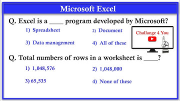 Top 100 MS Excel MCQ Question and answer - Microsoft Office - MS Office