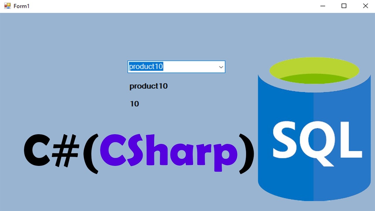C# Tutorial | Get Selected Text & Value from ComboBox in Visual Studio ...