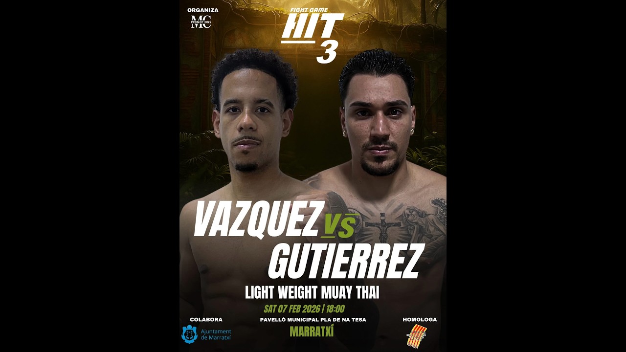 ANDRES VÁZQUEZ vs OLIVER GUTIÉRREZ | Muay Thai Profesional | Light Weight | HIT FightGame 3