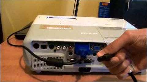 How to connect a laptop to a projector