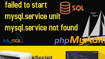 failed to start mysql.service unit mysql.service not found